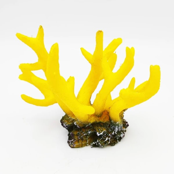 Kunstig koral Seriatopora (Yellow) 15x8x13 cm